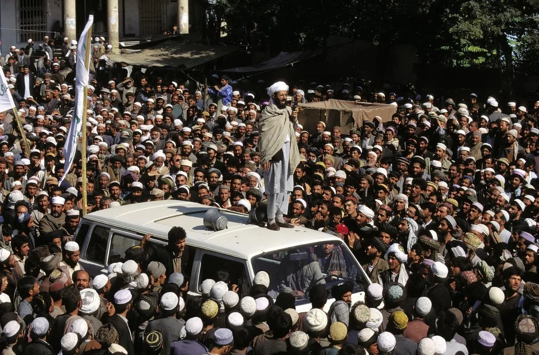 A Taliban rally in Kabul in 1996. [Getty Images]