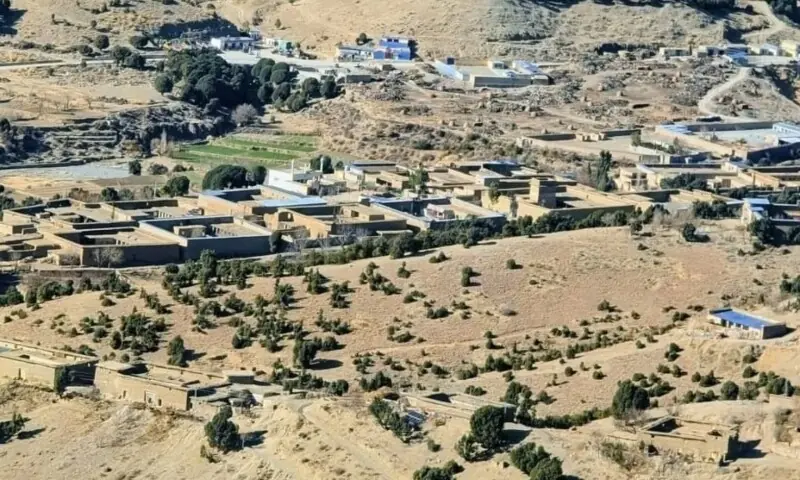 An undated image shows a view of Birmal tehsil in Lower South Waziristan. — DAWN
